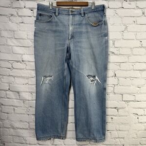Duluth Trading‎ Co Flex Fire Hose Denim Jeans Men's 38x30 Distressed Relaxed